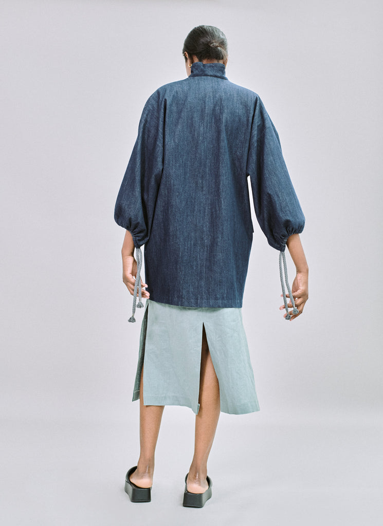 Kimono Coat in organic denim