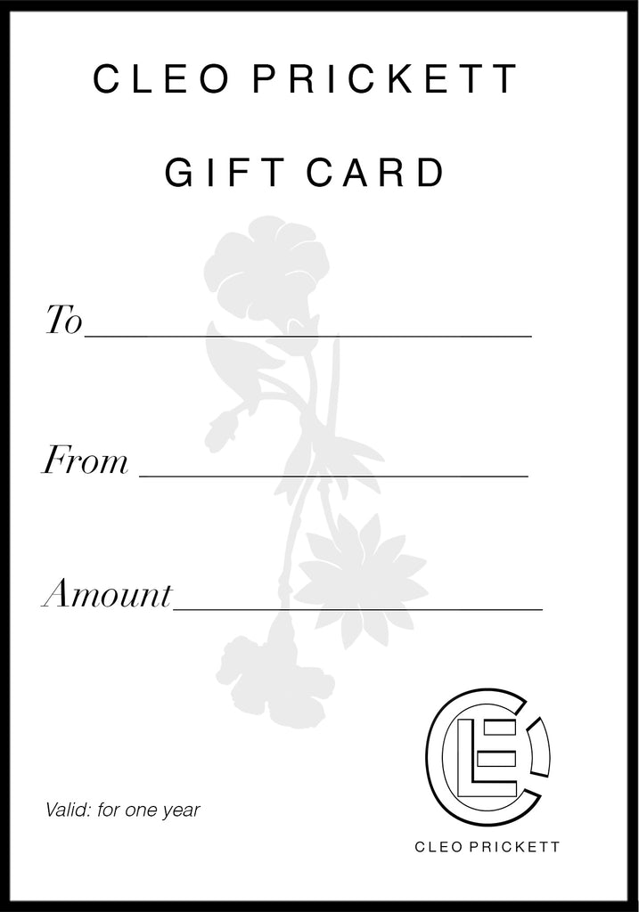 Cleo Prickett Gift Card