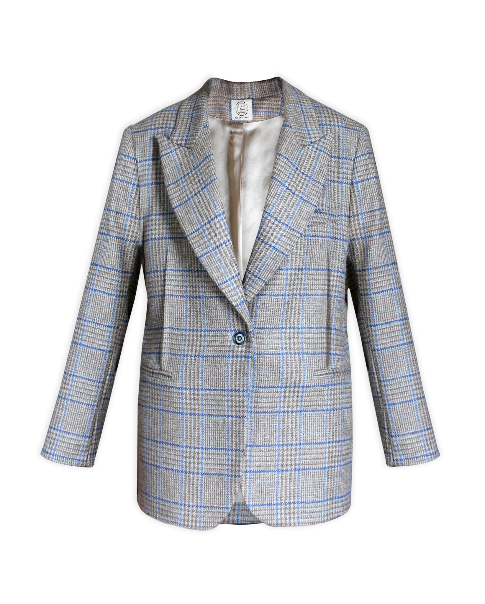 The Yaddi Jacket in Magee's lambswool, contemporary check