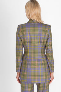 Signature Jacket in lilac & green Scottish tartan 100% wool